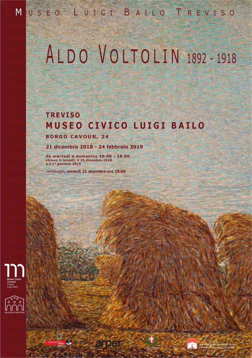 Locandina mostra "ALDO VOLTOLIN 1892-1918"